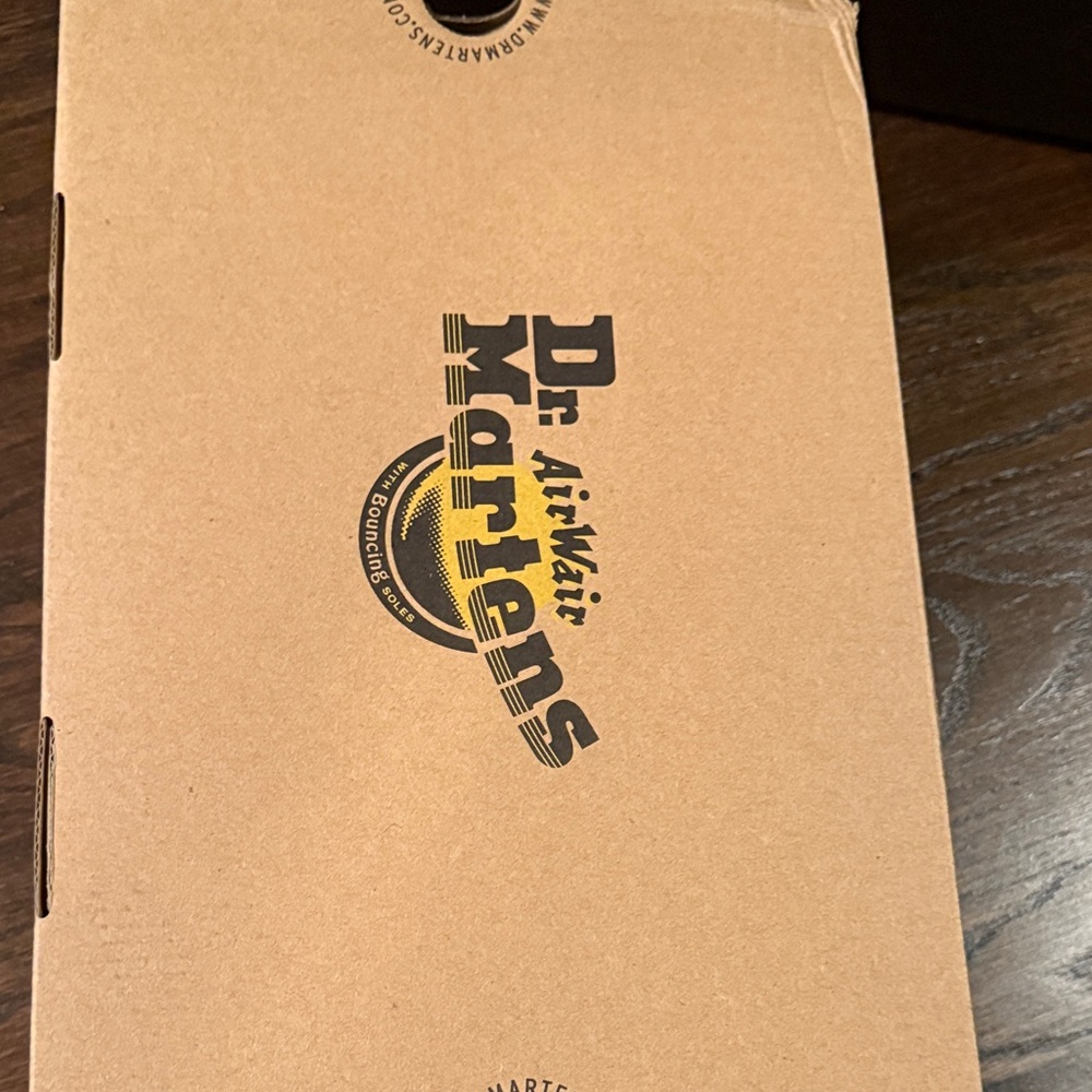 Dr. Martens White and Black Leather Boots - Picture 4 of 6